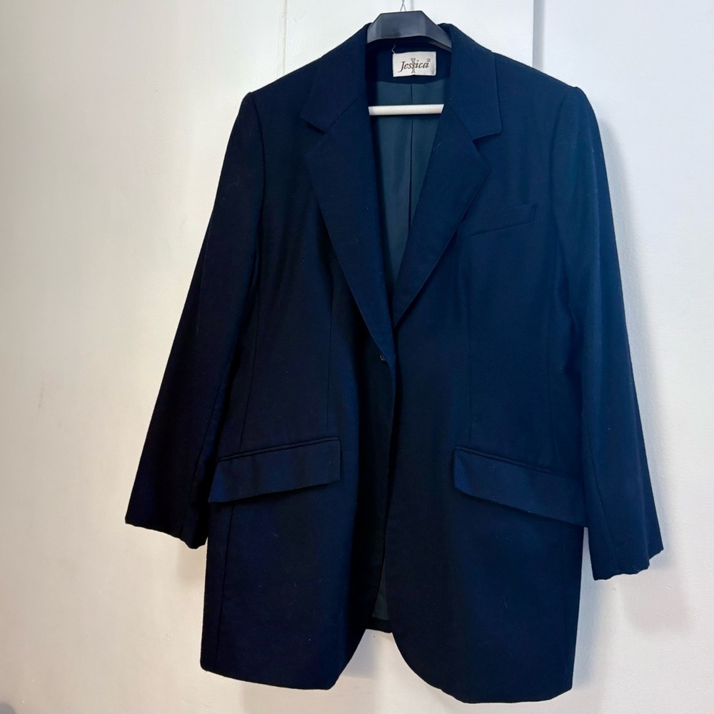 Jessica Midnight Blue Wool Blazer